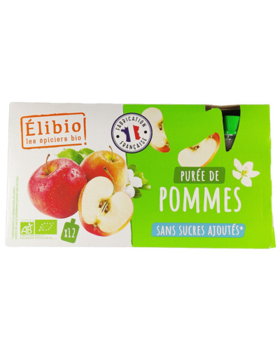 Purée de Pommes 12x90g Bio