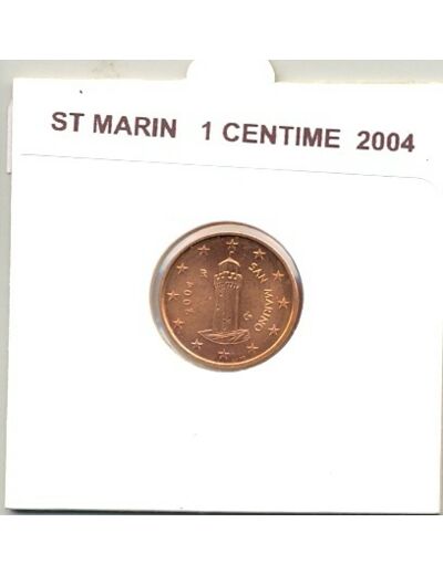 SAINT MARIN 2004 1 CENTIME SUP