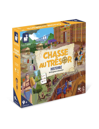Janod - Chasse au Trésor Histoire - Jeu de Société Enfant - Jeu Collaboratif -