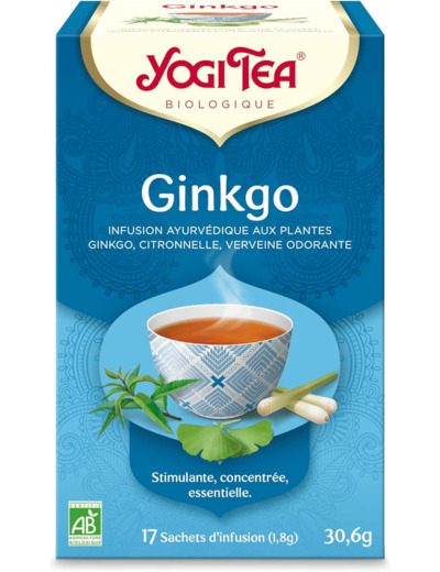 Tisane ayurveda ginkgo 17x1,8g Yogi Tea