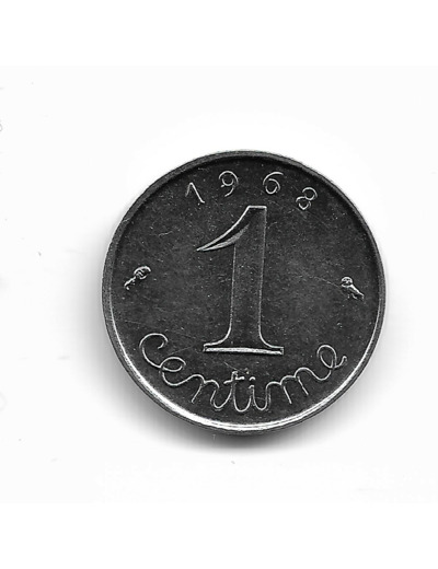 FRANCE 1 CENTIME INOX 1968 SUP