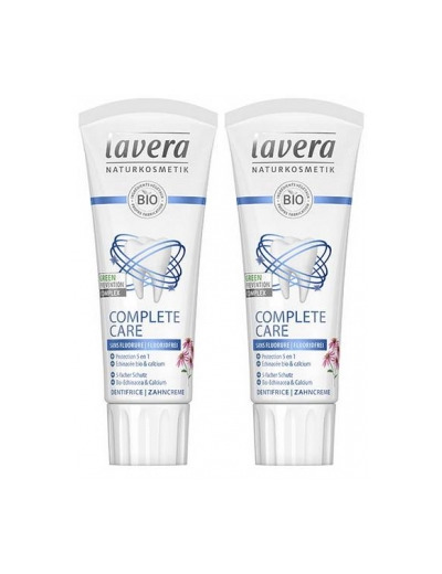 Lot de 2 Dentifrice Complete Care échinacée bio Calcium sans fluorure 2 x 75ml