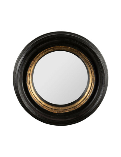 Miroir convexe rond noir résine 21x21x21cm