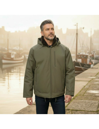Veste de quart homme Marine Nationale kaki – protection inshore et style authentique