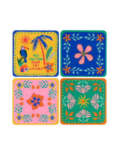 DESSOUS DE VERRE X4 - Fiesta