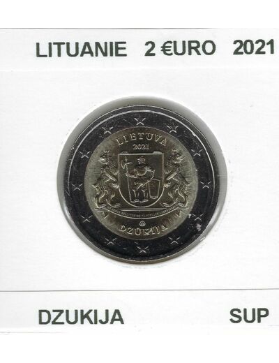 LITUANIE 2021 2 EURO COMMEMORATIVE DZUKIJA SUP