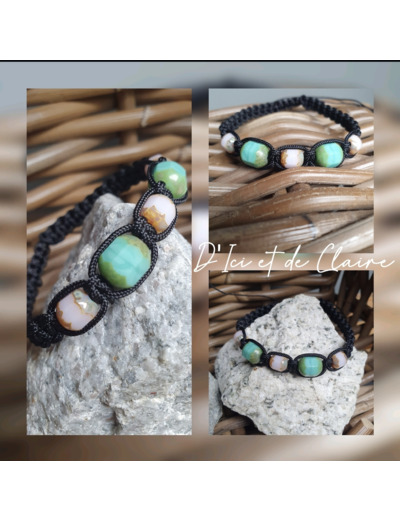 Bracelet Shamballa 5 perles de verre