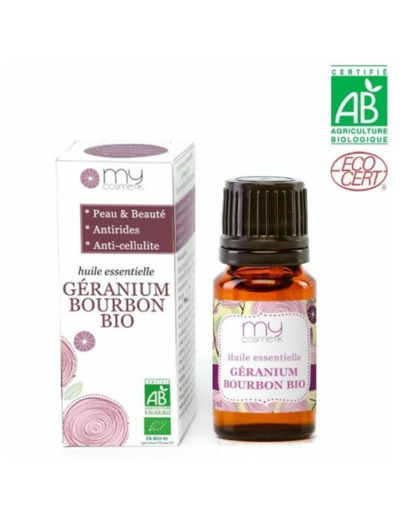 Huile essentielle de Géranium bourbon BIO (AB) - 10ml - My Cosmetik