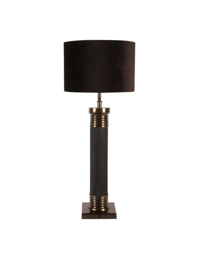 Lampe Eléanore noir argenté en fer 84x31x31cm