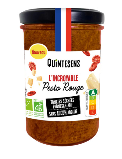 L'incroyable Pesto rouge Bio-190g-Quintesens