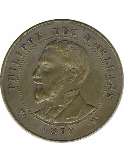 MEDAILLE - PHILIPPE DUC D'ORLEANS 1899 TTB