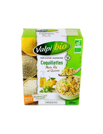 Coquillettes Maïs Riz Quinoa Sans Gluten Bio 500g