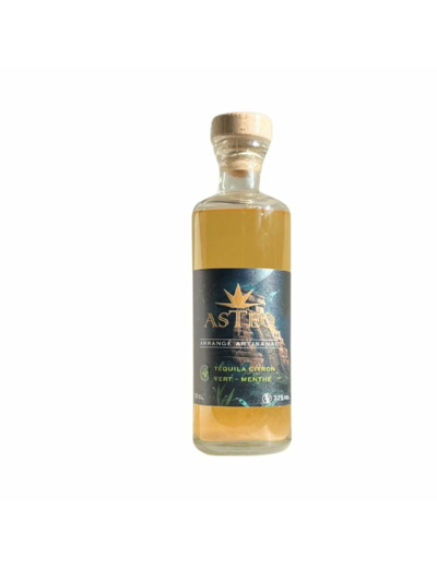 Tequila arrangée Citron vert & Menthe – ASTEQ (70 cl)