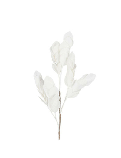 Branchage Artificiel Sorbier en Polyester Blanc Haute Tige 80cm