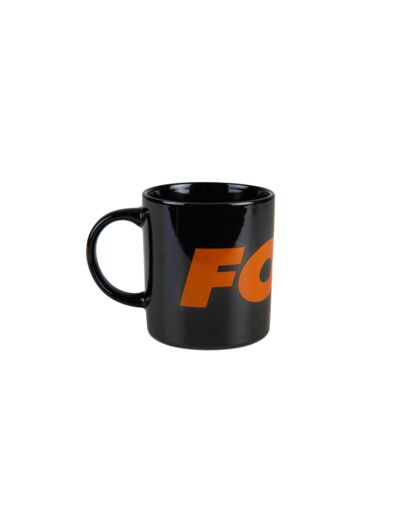 mug ceramique black orange fox