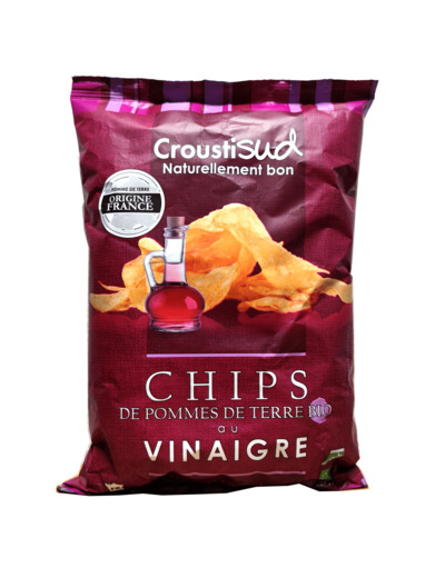 Chips de Pommes de Terre au Vinaigre Bio 100g