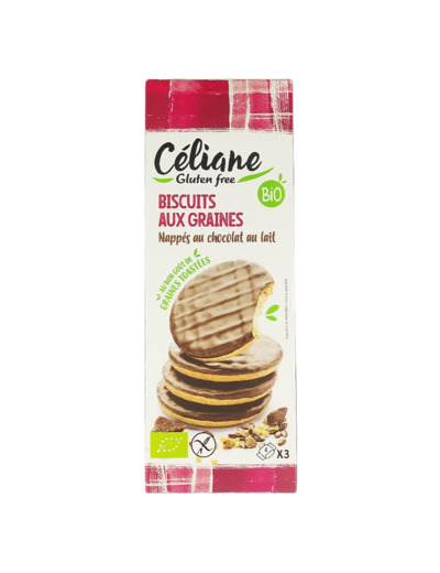 Biscuits Aux Graines Chocolat au lait Sans Gluten Bio 150g