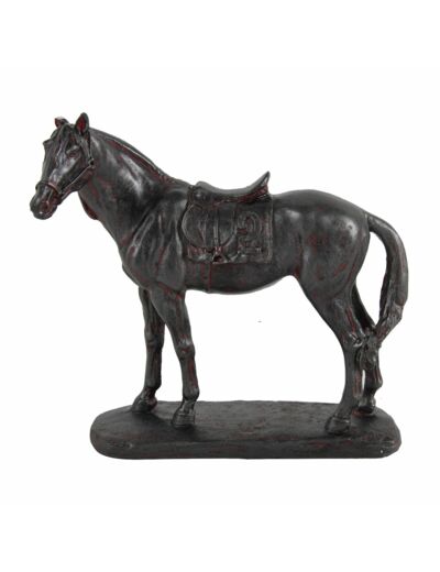 Statuette cheval en résine 23x10x24cm