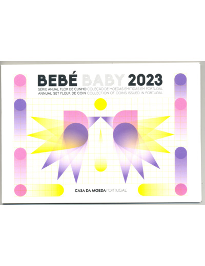 PORTUGAL 2023 SERIE 8 MONNAIES NAISSANCE B.U