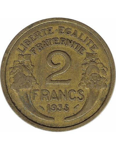 FRANCE 2 FRANCS MORLON 1935 TTB N2
