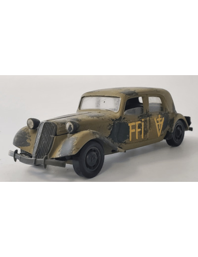 CITROEN TRACTION 15 SIX MILITAIRE FFI 1939 SOLIDO 1/43 BOITE