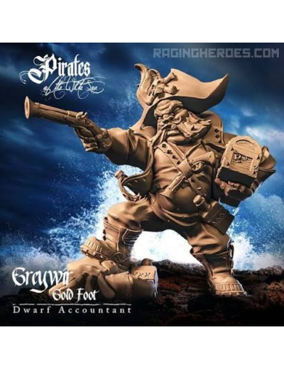 Fantasy : Pirates - Greywir Gold Foot, Dwarf Accountant