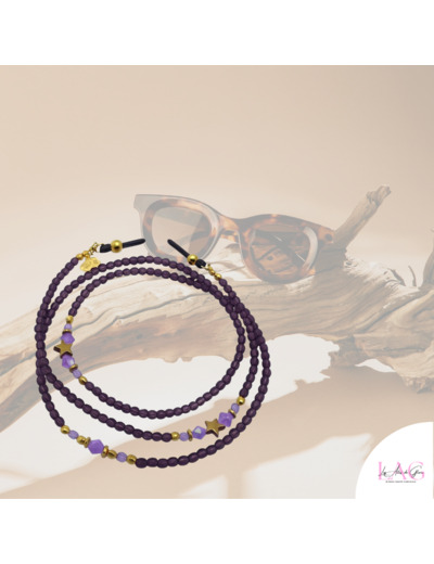 CHAÎNE DE LUNETTE PURPLE STAR