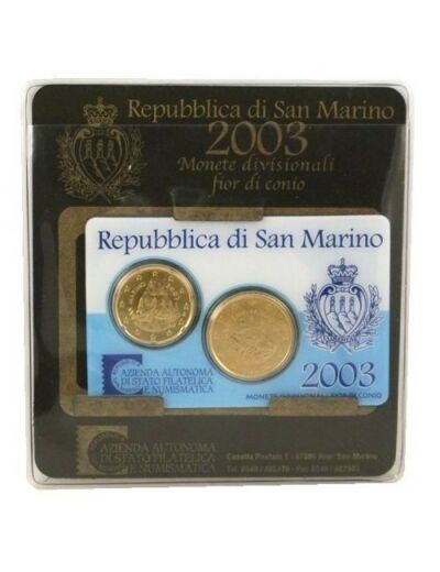 SAINT MARIN 2003 MINIKIT (2 monnaies) BU