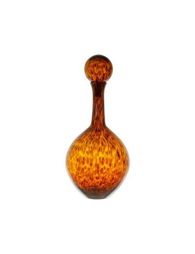 Vase verre Agathe ambre 22xH50cm