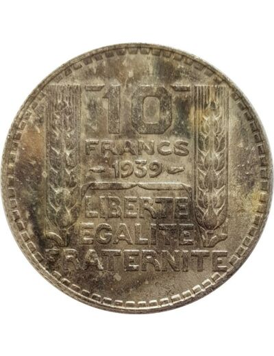 FRANCE 10 FRANCS TURIN 1939 TTB N3