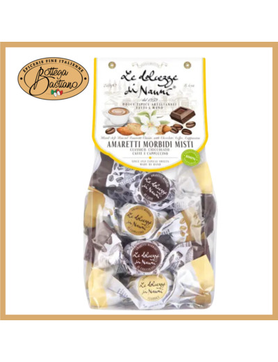 Amaretti mix classic, chocolat, café, cappuccino 240g