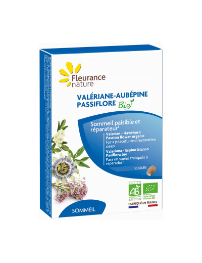 Valériane Aubépine Passiflore Bio 60 comprimés