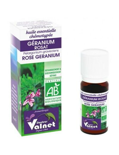 Huile essentielle Géranium rosat Bio-10ml-Dr.Valnet