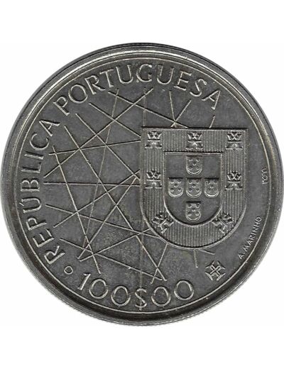 PORTUGAL 100 ESCUDOS 1989 ARCHIPEL DES ACORES TTB+