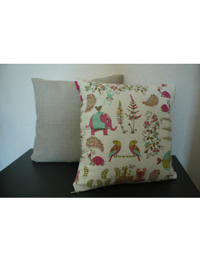 Coussin enfants motif animaux