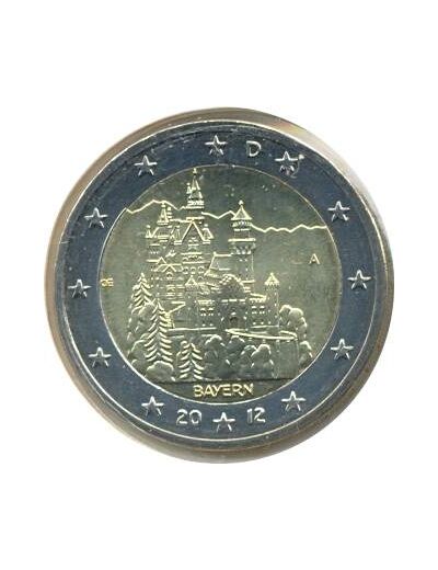 ALLEMAGNE 2012 A 2 EURO COMMEMORATIVE BAYERN SUP