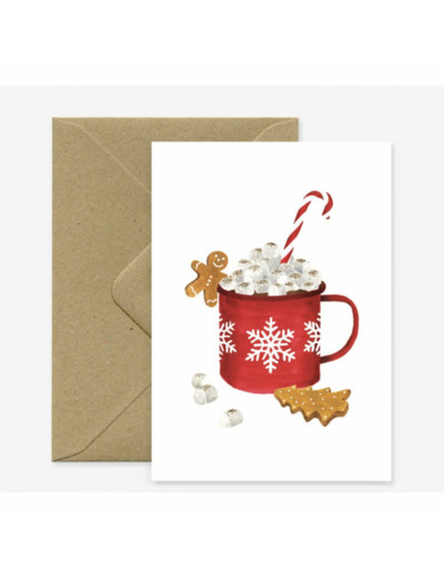 Carte Chocolat chaud de Noel - All the ways to say