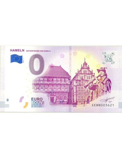 ALLEMAGNE 2018-1 HAMELN BILLET SOUVENIR 0 EURO TOURISTIQUE NEUF