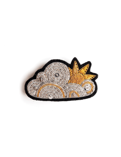 Broche brodée Nuageux SAINT JAMES x Macon & Lesquoy