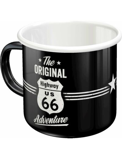 Mug émaillé - Route 66 - The Originale Adventure - Design vintage - Nostalgic-Art.