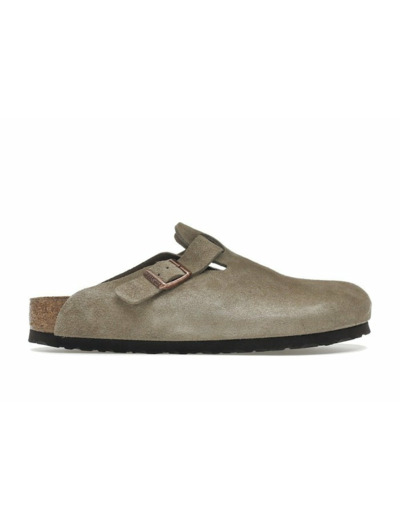 Birkenstock Boston Soft Footbed Suede Taupe