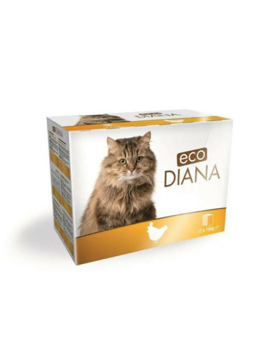 ECO DIANA, Pack émincés de poulet en sauce - 12 x 100g