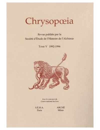 Chrysopoeia Tome 5/1992-1996