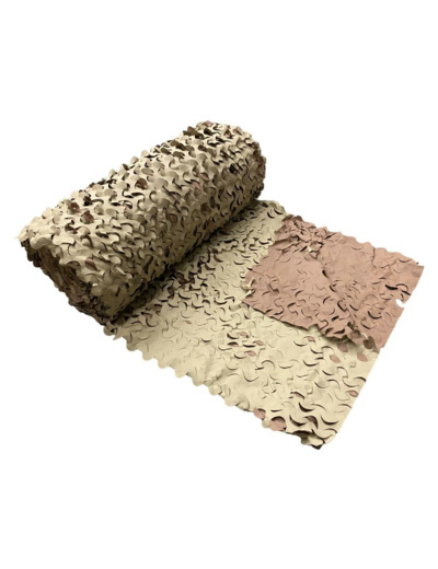 Filet de camouflage sable Camo First® au mètre : ombrage, déco et outdoor