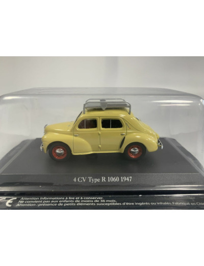 RENAULT 4 CV TYPE R 1060 1947 1/43 BOITE D'ORIGINE