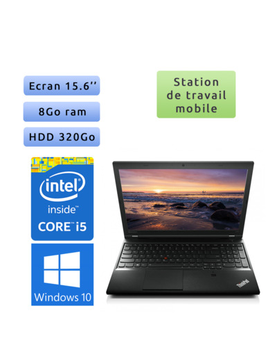 Lenovo ThinkPad L540 - Windows 10 - i5 8Go 320Go - 15.6 - Ordinateur Portable PC