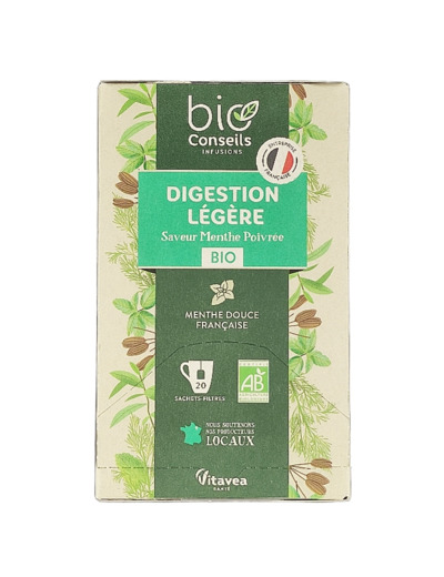 Infusion Digestion Légère Bio 20 Sachets