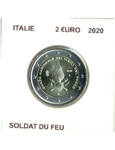 ITALIE 2020 2 EURO COMMEMORATIVE SOLDAT DU FEU SUP