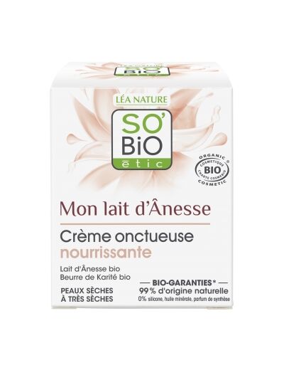 Crème onctueuse nourrissante au lait d'anesse 50ml