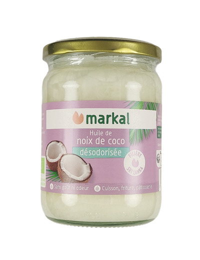 Huile de Noix de Coco Désodorisée Bio 500ml